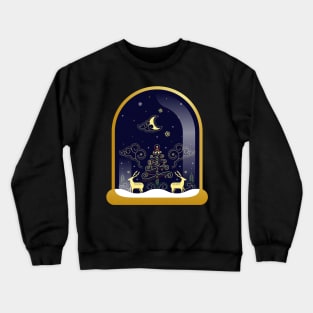 christmas snow globe Crewneck Sweatshirt